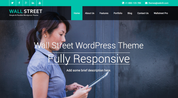 Wallstreet WordPress Theme Screenshot